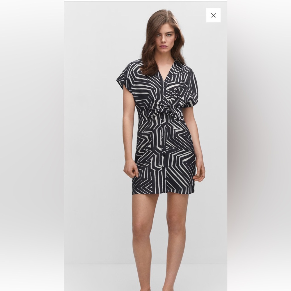 Tropical Shirt Dress